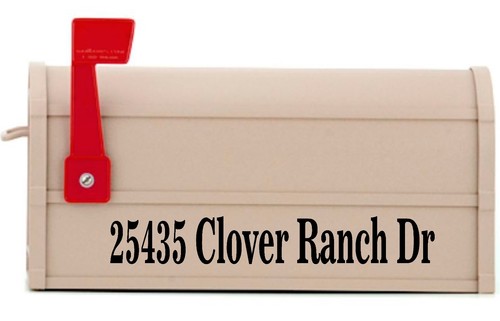 Custom mailbox numbers street - numbers,
